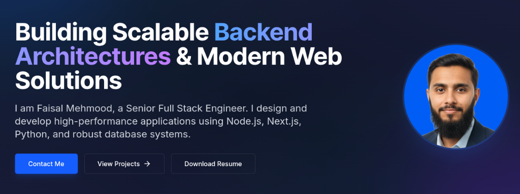 Faisal Mehmood - Senior Full Stack Engineer